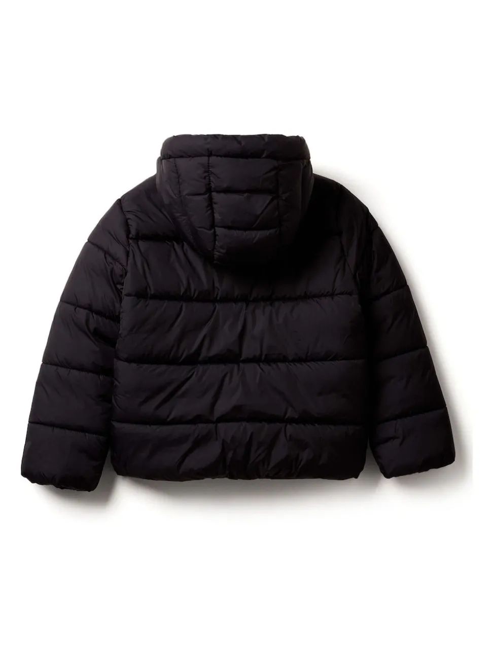 Benetton Girls Oversized Paddded Black Coat (6-14 yrs)