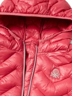Benetton Girls Pink Quilted Gilet
