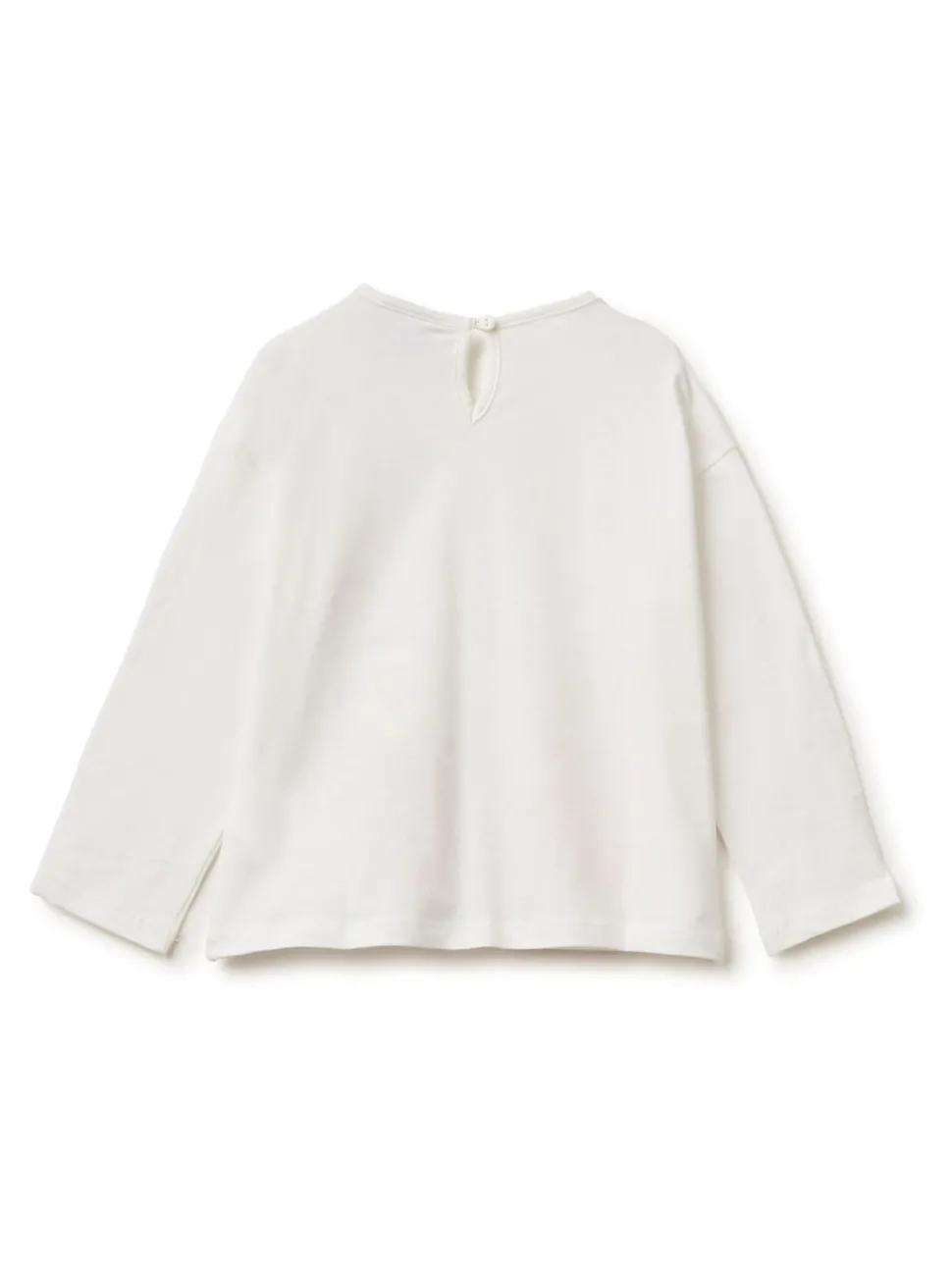 Benetton Long Sleeve Christmas Cream T-Shirt