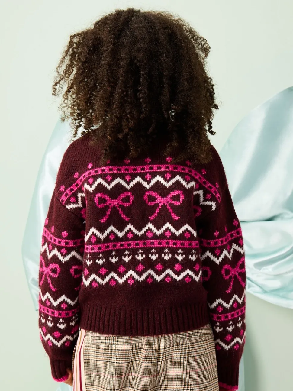 Berry Bow Christmas Jumper (3-16yrs)