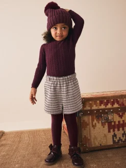 Berry Check Skort and Tights (3mths-7yrs)