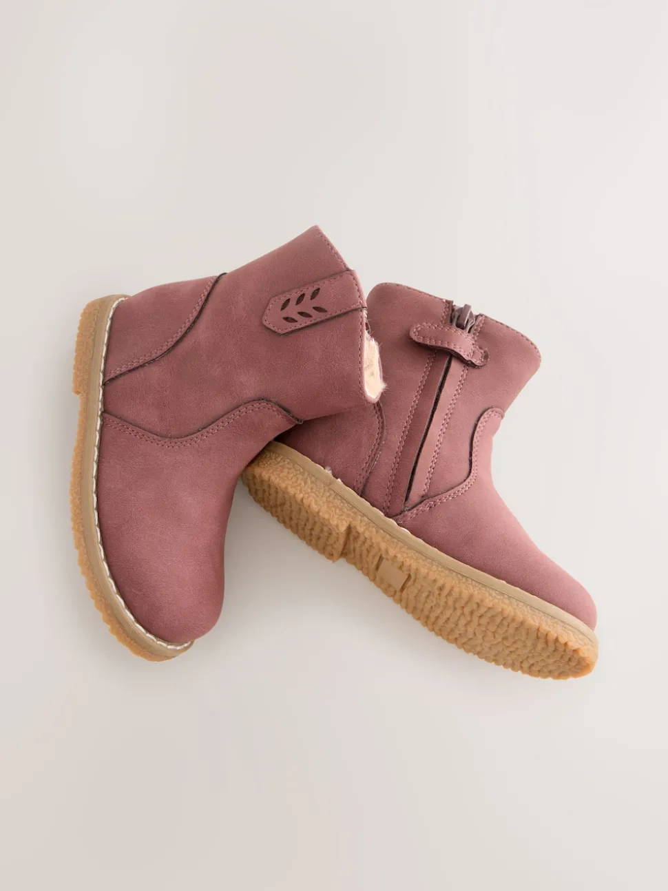 Berry Pink Ankle Western Boots