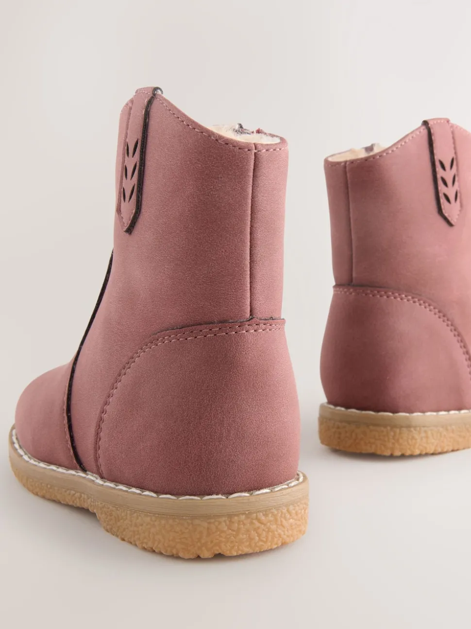 Berry Pink Ankle Western Boots