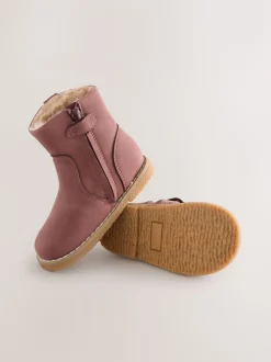 Berry Pink Ankle Western Boots