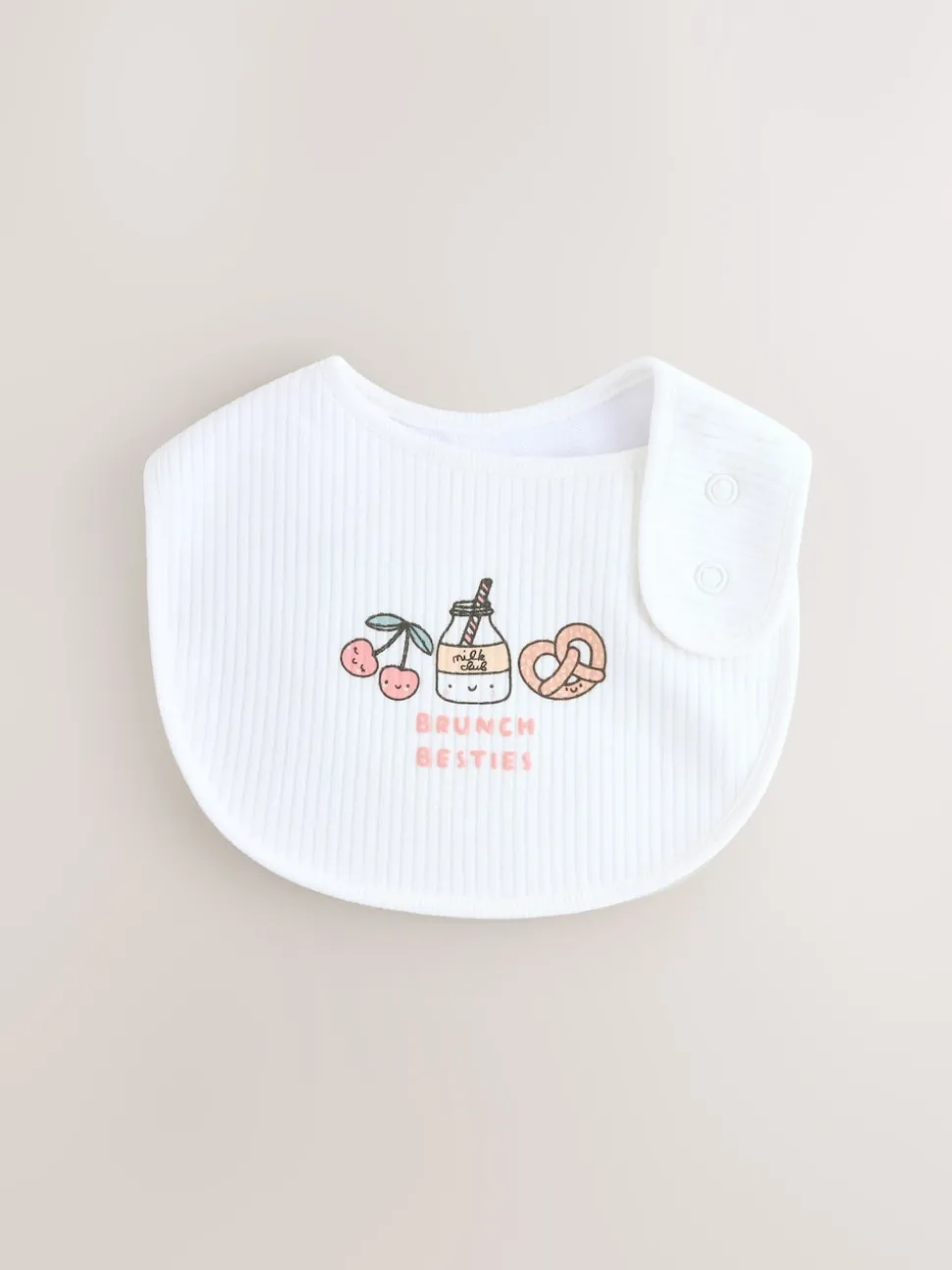 Berry Pink Food Character Baby Bibs 3 Pack