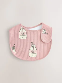 Berry Pink Food Character Baby Bibs 3 Pack