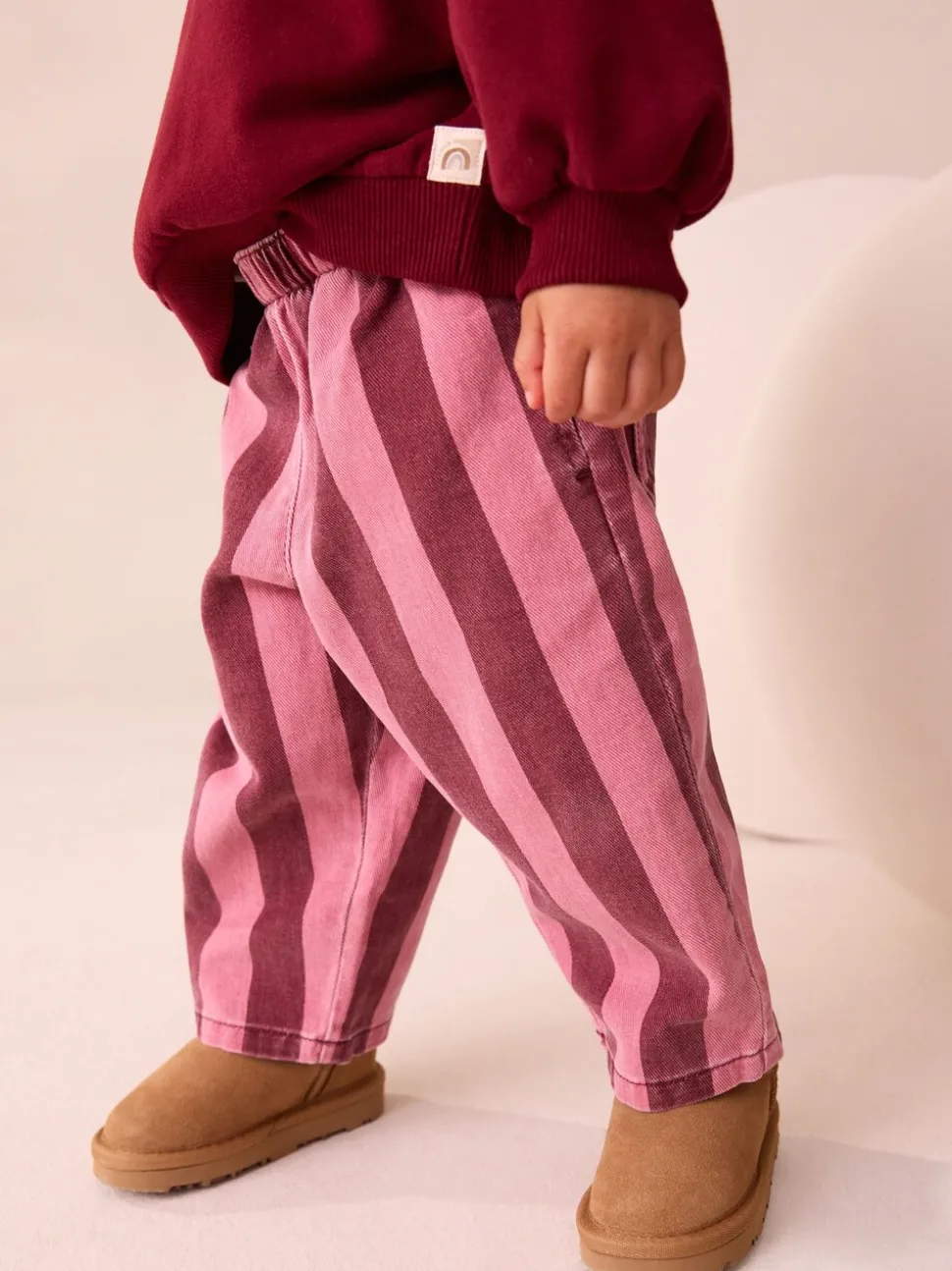 Berry Pink Stripe Trousers (3mths-7yrs)