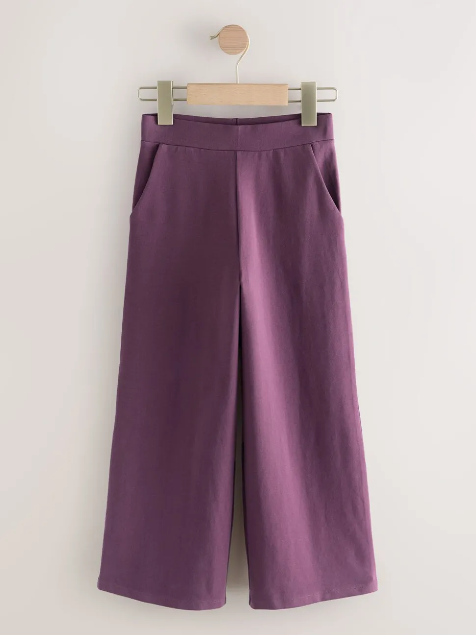 Berry Purple 1 Pack Wide Leg Jersey Trousers (3-16yrs)