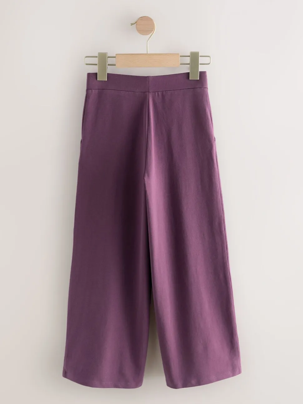 Berry Purple 1 Pack Wide Leg Jersey Trousers (3-16yrs)