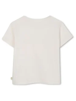 Billieblush Cream Graphic Short Sleeve T-Shirt