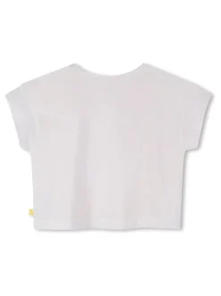 Billieblush Logo Short Sleeve White T-Shirt