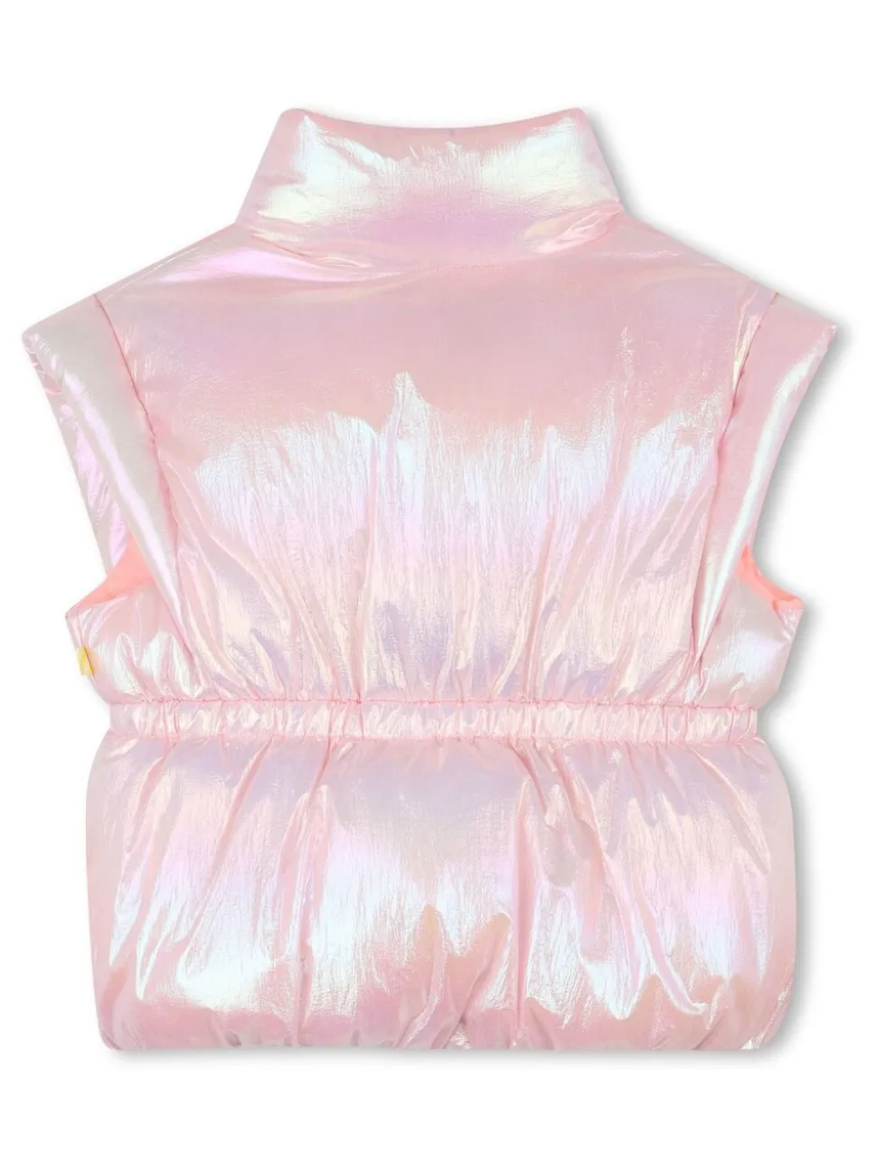 Billieblush Pink High Shine Button Through Puffer Gilet