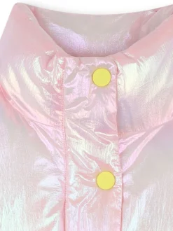 Billieblush Pink High Shine Button Through Puffer Gilet