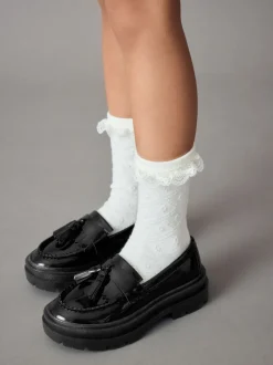 Black Chunky School Shoes