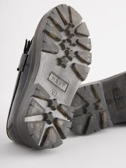 Black Chunky School Shoes