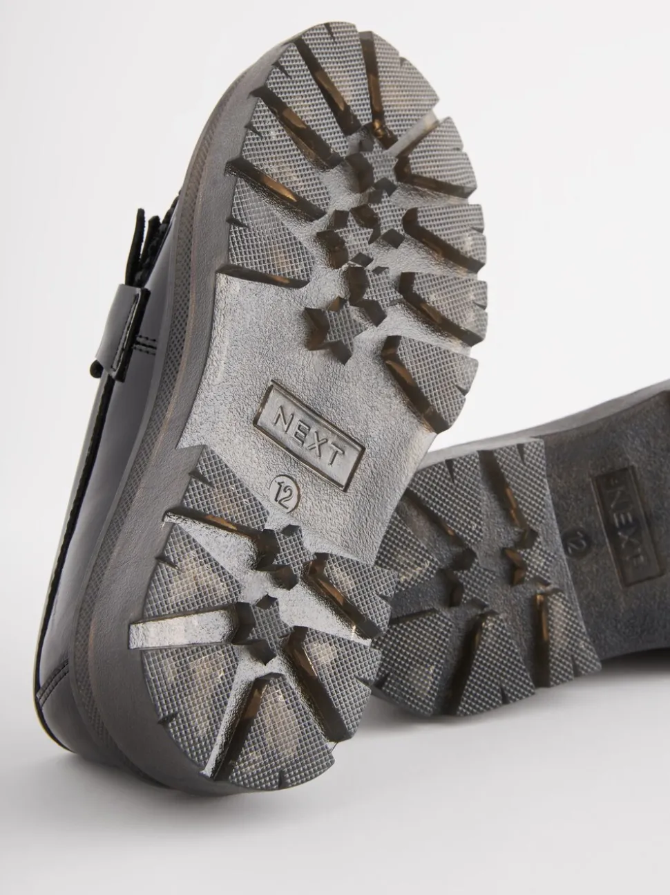 Black Chunky School Shoes