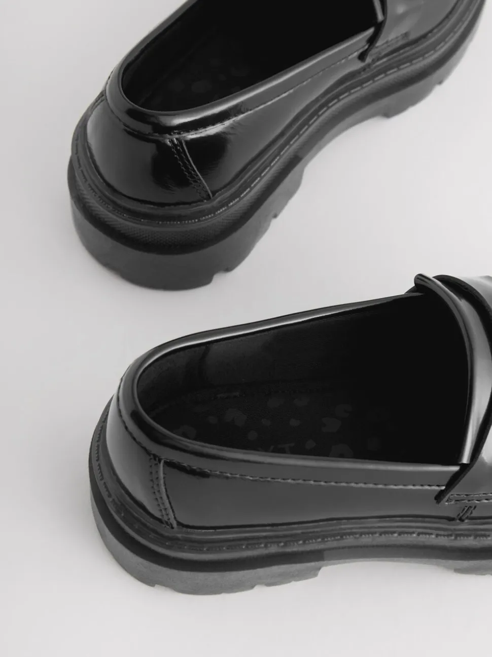 Black Chunky School Shoes