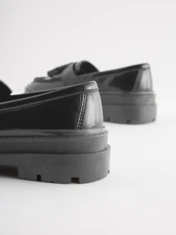Black Chunky School Shoes