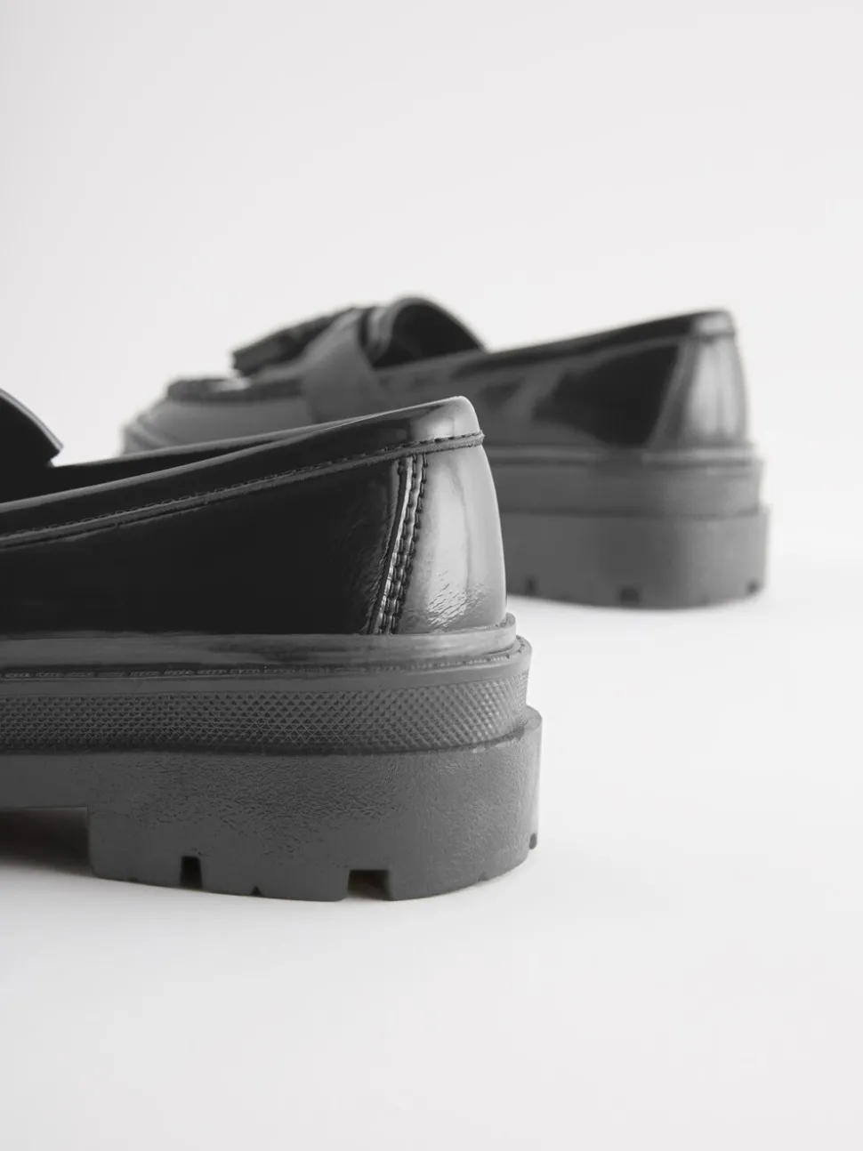 Black Chunky School Shoes