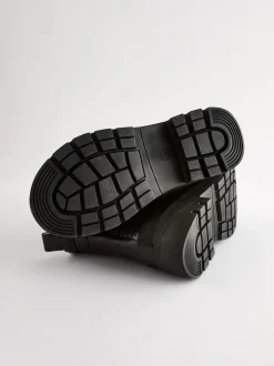 Black Glitter Chelsea Wellies