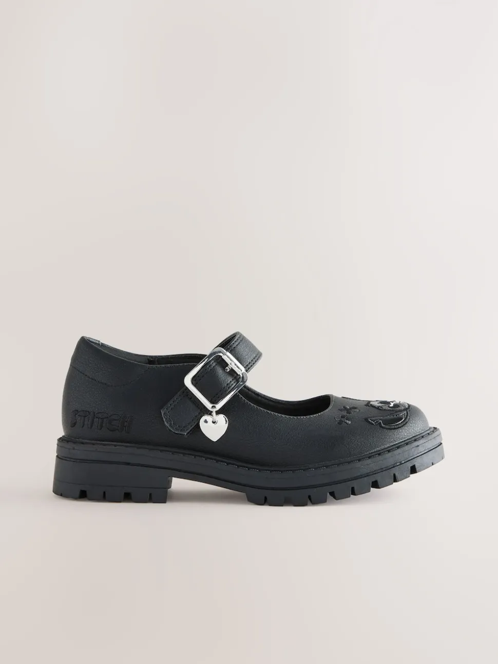 Black Lilo & Stitch Mary Jane School Shoes