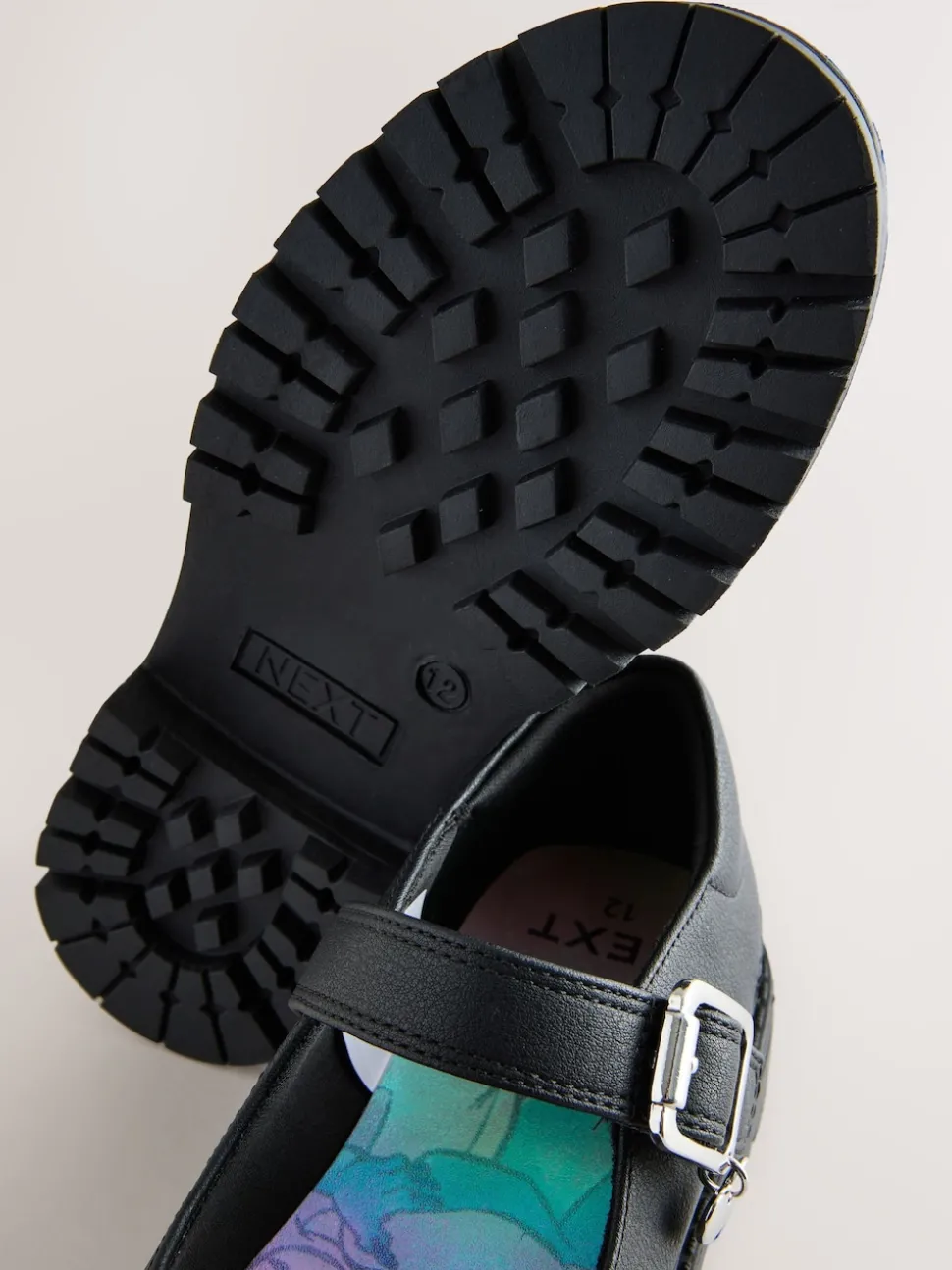 Black Lilo & Stitch Mary Jane School Shoes