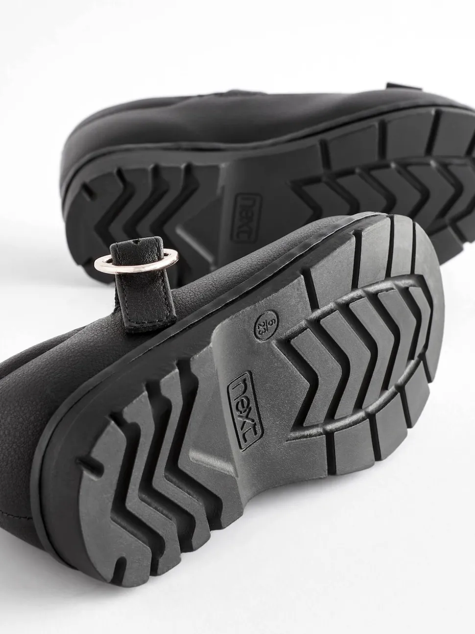 Black Matt Wide Fit (G) School Junior Bow T-Bar Shoes