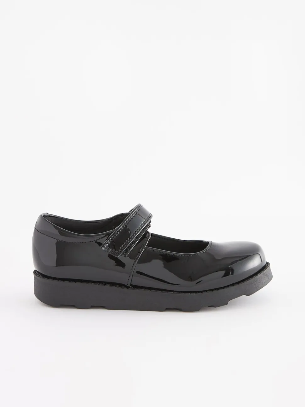 Black Patent Junior School Mary Jane Shoes