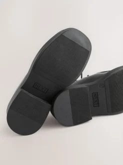 Black Patent Lace School Shoes