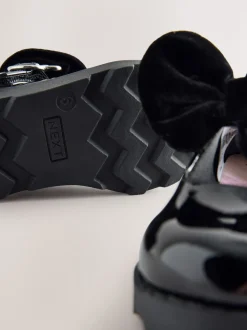 Black Patent Minnie Mouse Mary Jane School Shoes