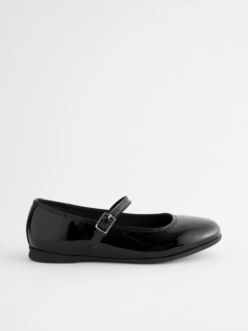 Black Patent Narrow Fit (E) Leather Mary Jane School Shoes