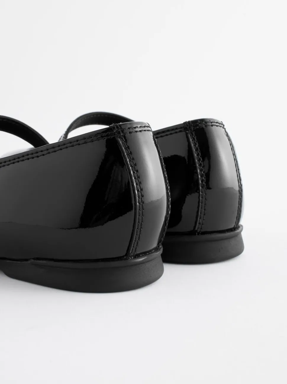 Black Patent Narrow Fit (E) Leather Mary Jane School Shoes