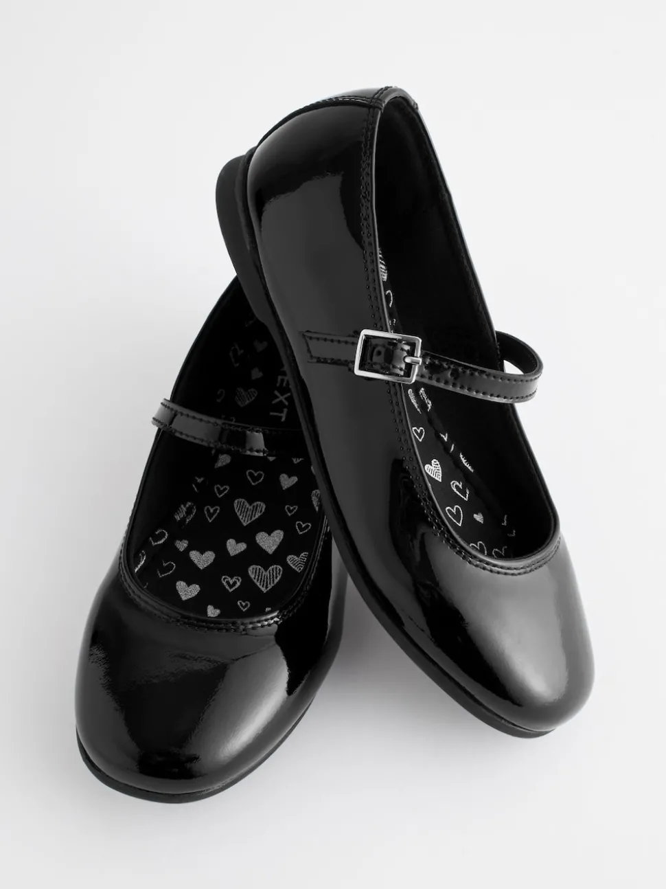 Black Patent Narrow Fit (E) Leather Mary Jane School Shoes