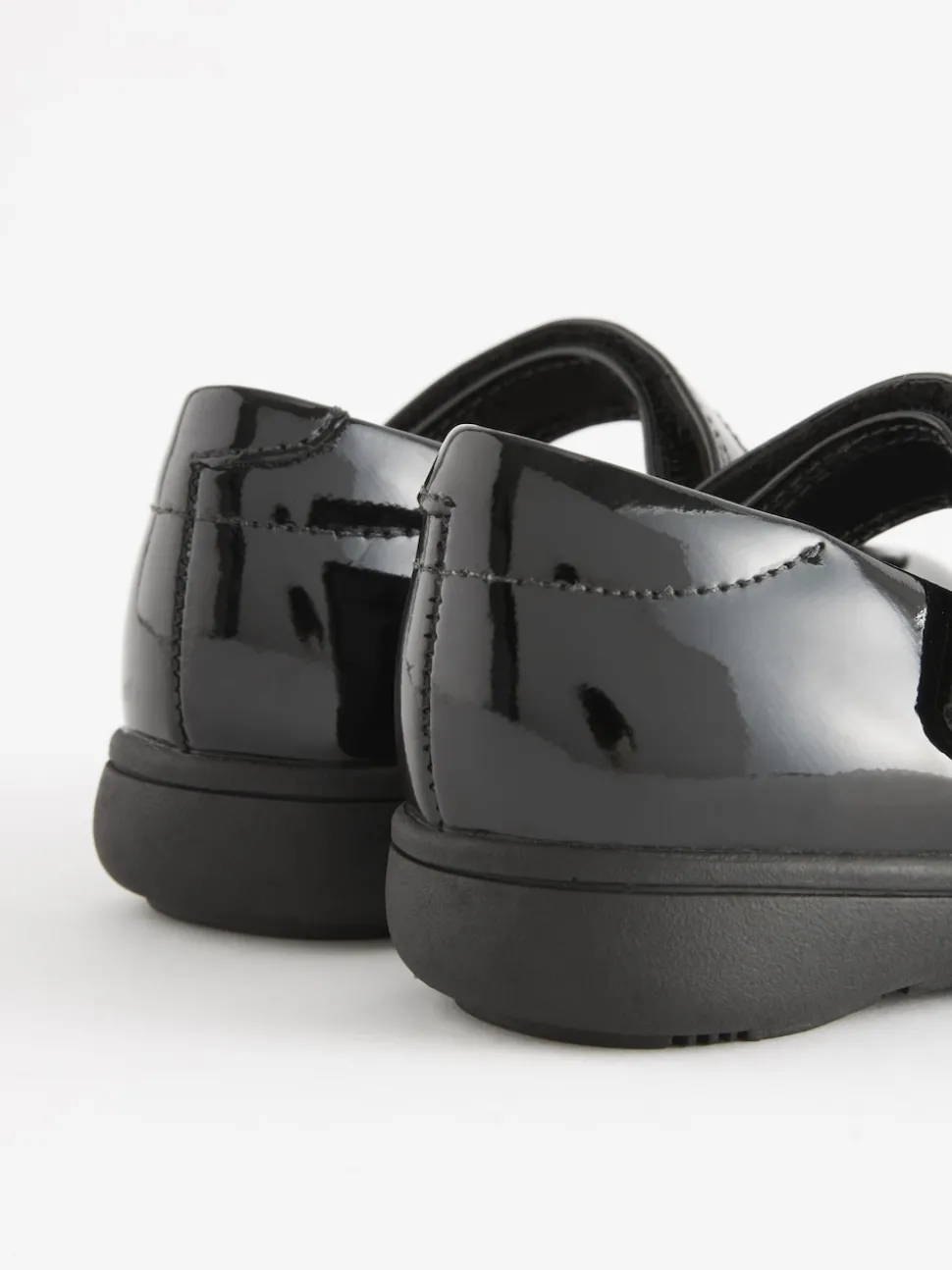 Black Patent Standard Fit (F) School Junior Butterfly Mary Jane Shoes
