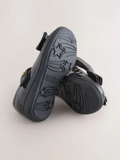 Black Patent Standard Fit (F) Bow Mary Jane School Shoes