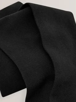 Black Regular Length 3 Pack Cotton Rich School Tights