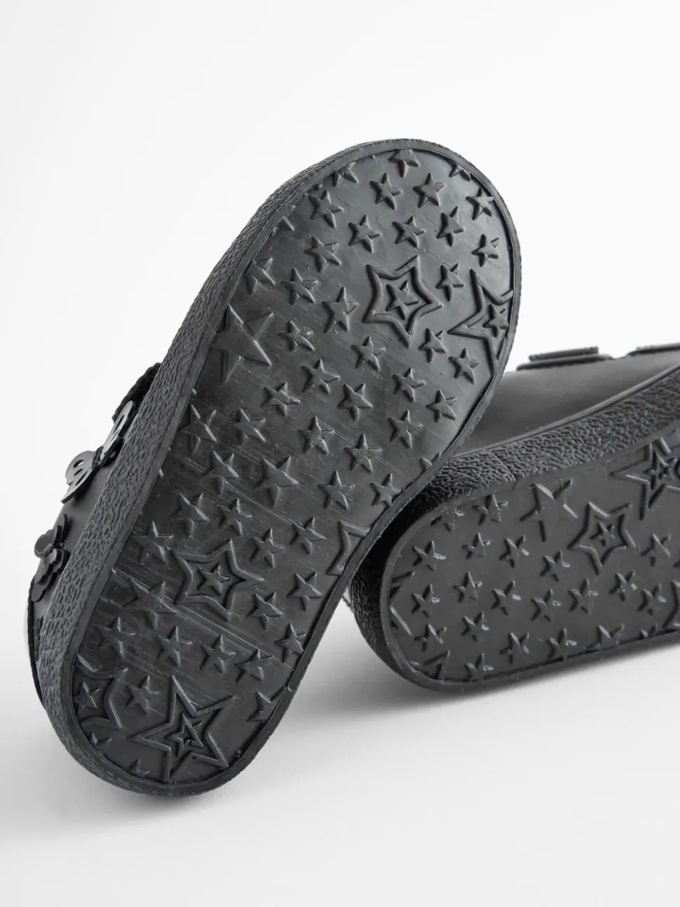 Black 2V Butterfly School Trainers