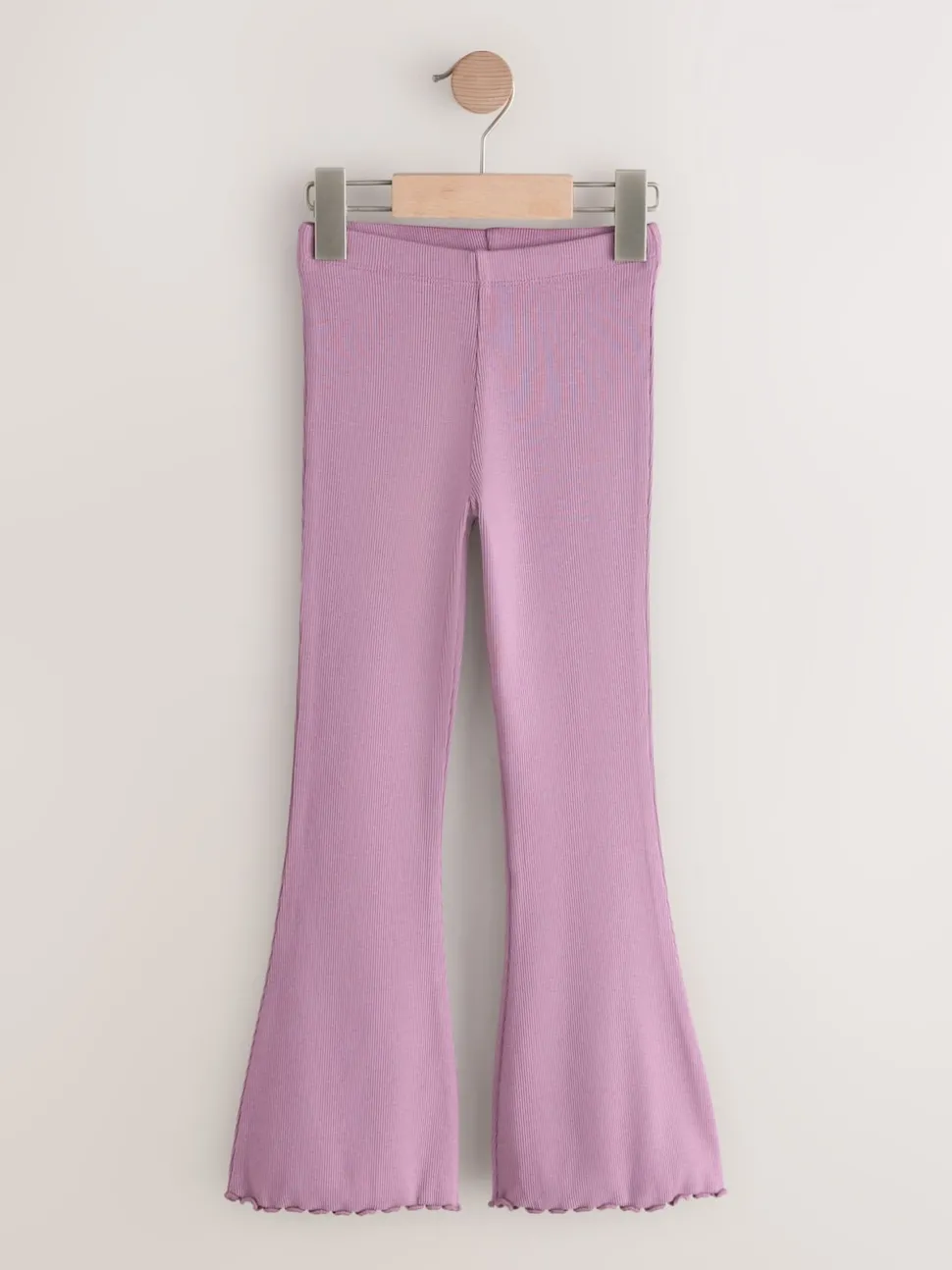 Black and Purple 2 Pack Rib Flare Leggings (3-16yrs)