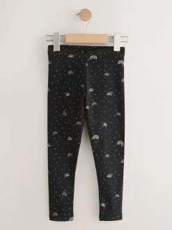Black and White Rainbow Leggings (3-16yrs)