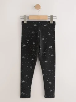 Black and White Rainbow Leggings (3-16yrs)