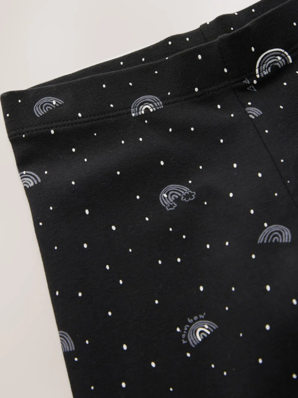 Black and White Rainbow Leggings (3-16yrs)