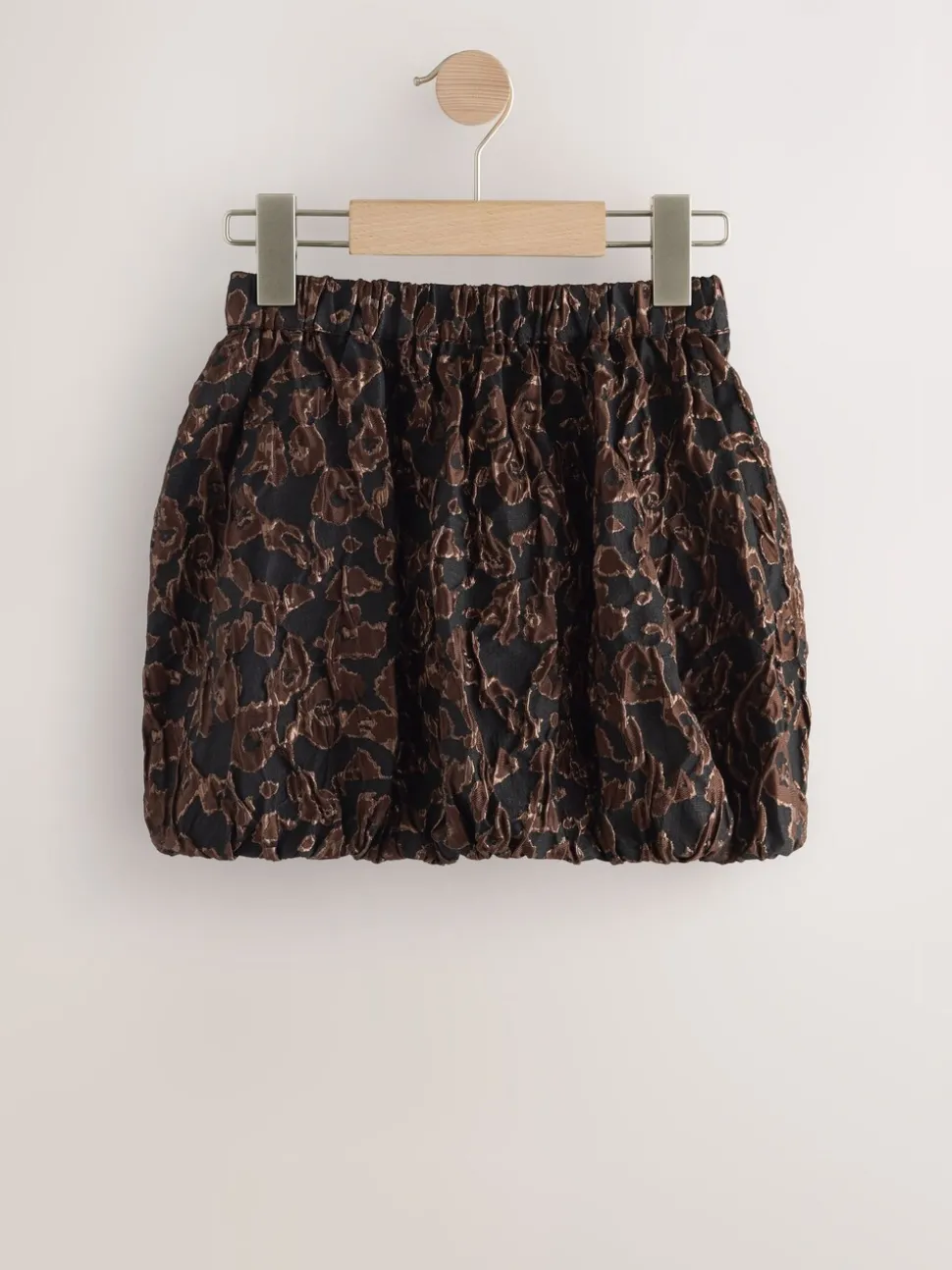 Black Animal Print Bubble Skirt (3-16yrs)