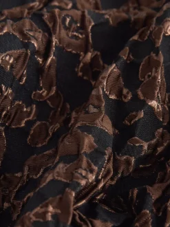 Black Animal Print Bubble Skirt (3-16yrs)