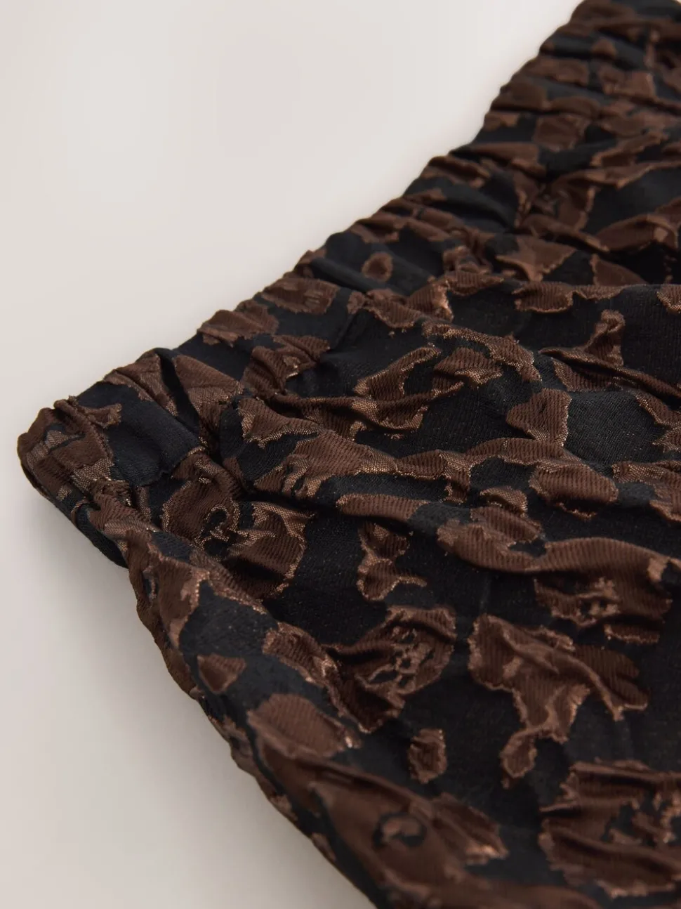 Black Animal Print Bubble Skirt (3-16yrs)