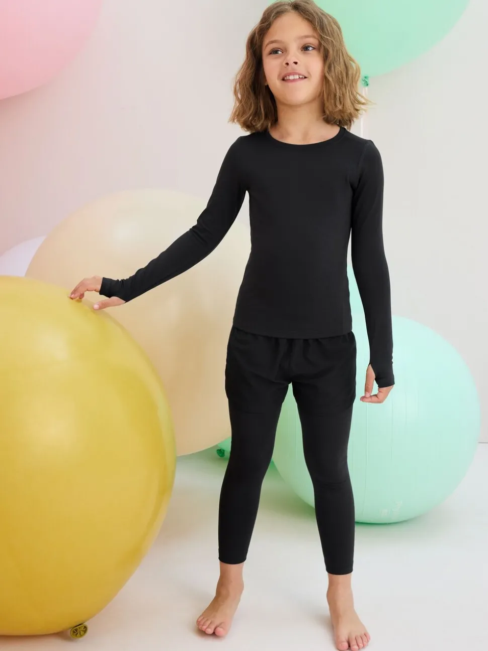 Black Base Layer Leggings (5-12yrs)
