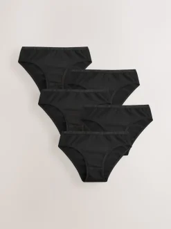 Black Bikini Briefs 5 Pack (5-16yrs)