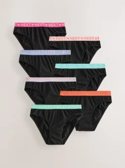 Black Bikini Briefs 7 Pack (5-16yrs)