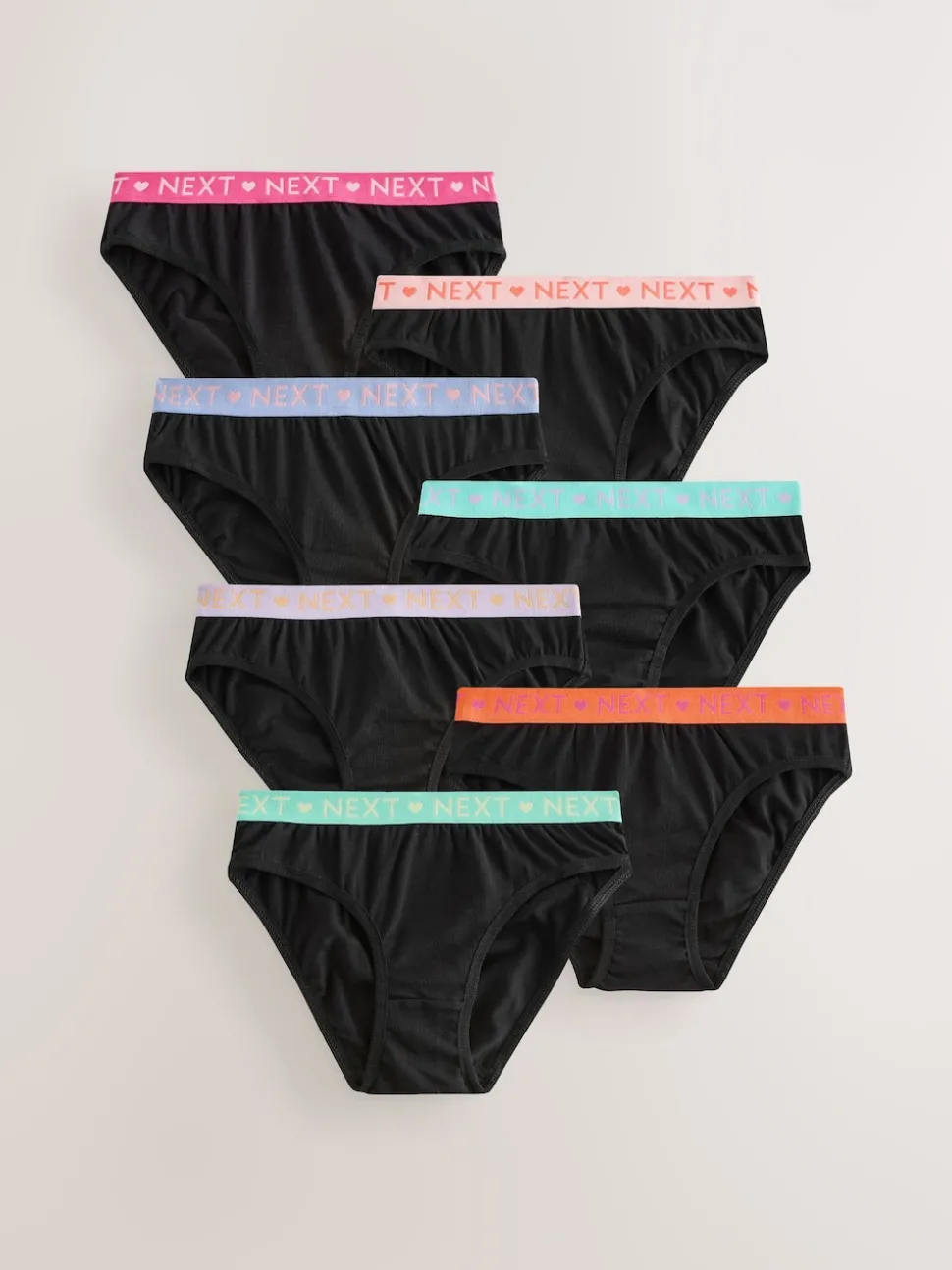 Black Bikini Briefs 7 Pack (5-16yrs)