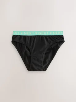 Black Bikini Briefs 7 Pack (5-16yrs)