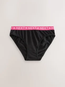 Black Bikini Briefs 7 Pack (5-16yrs)